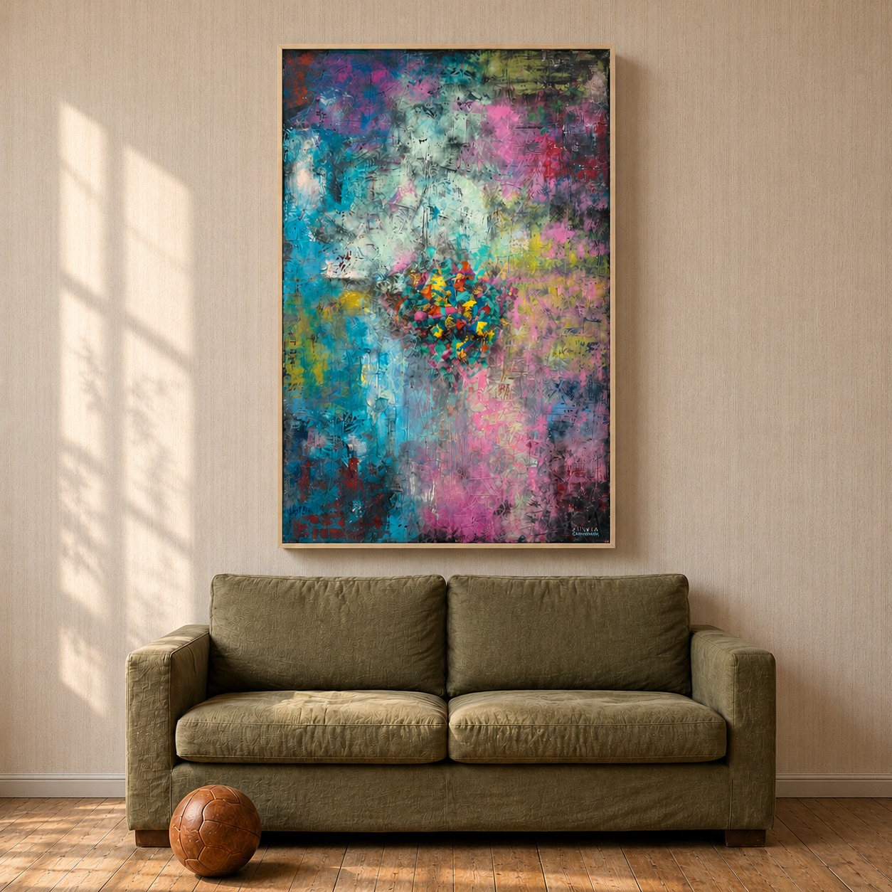 quadre sofa pilota paret nova